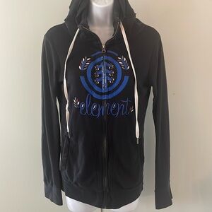 Element Women's Black Hoodie Jacket